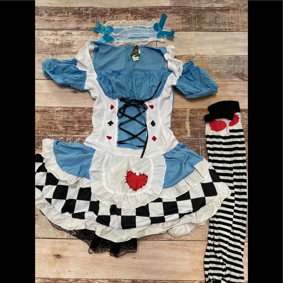 Leg Avenue Alice in Wonderland sexy costume size M